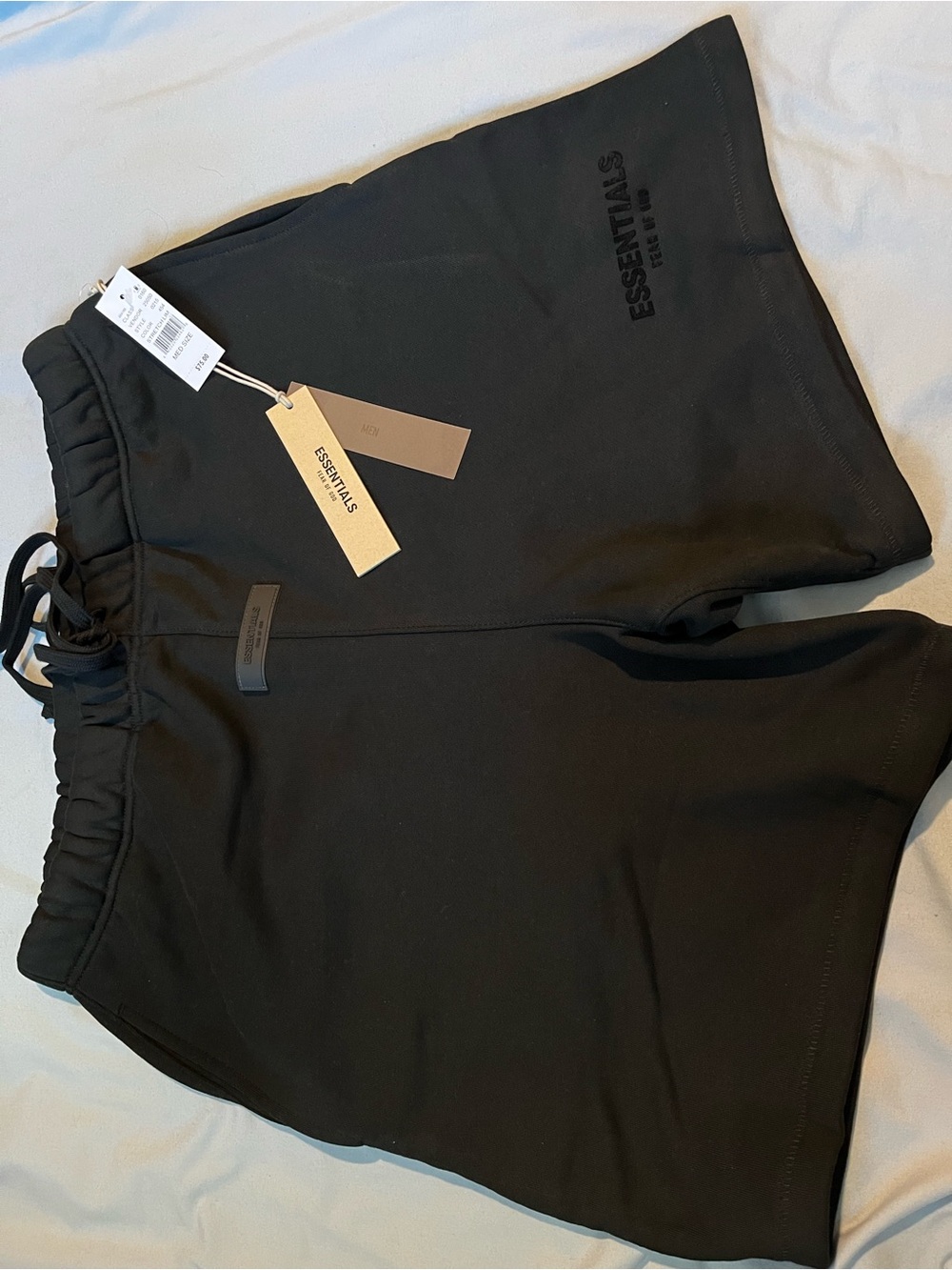 Essentials MEN  Black Athletic Drawstring Shorts